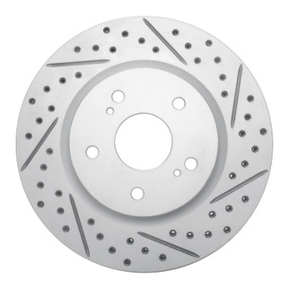 R1 06-17 Suzuki Grand Vitara Front Right Drilled & Slotted Geo-Carbon Rotor