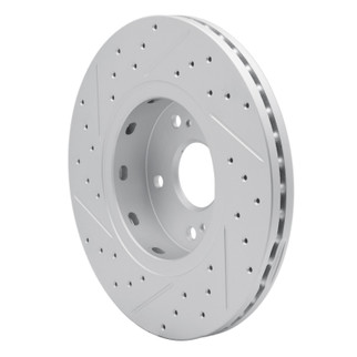 R1 10-13 Suzuki Kizashi Front Right Drilled & Slotted Geo-Carbon Rotor