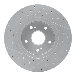 R1 10-13 Suzuki Kizashi Front Right Drilled & Slotted Geo-Carbon Rotor