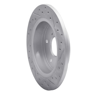 R1 10-13 Suzuki Kizashi Rear Left Drilled & Slotted Geo-Carbon Rotor
