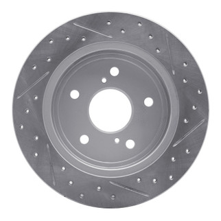 R1 10-13 Suzuki Kizashi Rear Left Drilled & Slotted Geo-Carbon Rotor