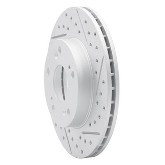 R1 02-15 Acura Rsx Front Right Drilled & Slotted Geo-Carbon Rotor