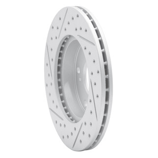 R1 02-15 Acura Rsx Front Right Drilled & Slotted Geo-Carbon Rotor