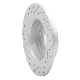 R1 03-08 Acura Tsx Rear Right Drilled & Slotted Geo-Carbon Rotor