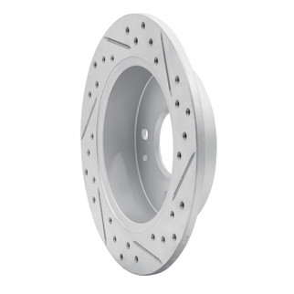 R1 98-02 Acura Cl Rear Left Drilled & Slotted Geo-Carbon Rotor