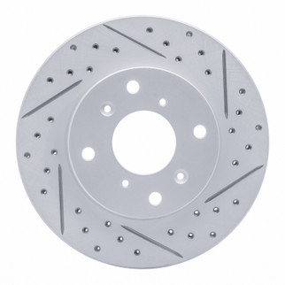 R1 98-02 Acura Cl Front Right Drilled & Slotted Geo-Carbon Rotor