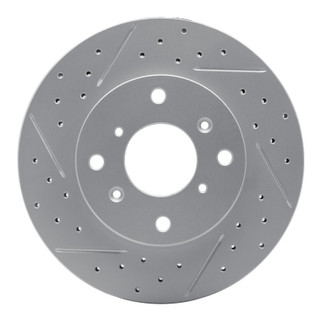 R1 98-02 Acura Cl Front Left Drilled & Slotted Geo-Carbon Rotor