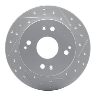 R1 92-97 Acura Cl Rear Right Drilled & Slotted Geo-Carbon Rotor