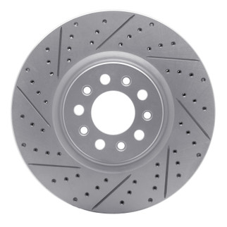 R1 14-26 Alfa Romeo Tonale Front Left Drilled & Slotted Geo-Carbon Rotor