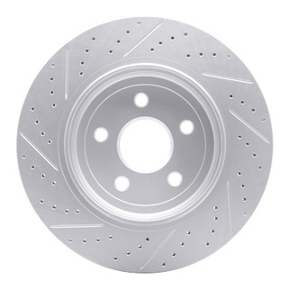 R1 12-25 Dodge Durango Rear Right Drilled & Slotted Geo-Carbon Rotor