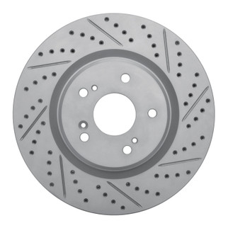 R1 19-26 Acura Rdx Front Right Drilled & Slotted Geo-Carbon Rotor