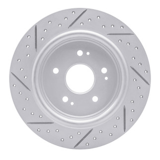 R1 15-26 Acura Adx Rear Right Drilled & Slotted Geo-Carbon Rotor