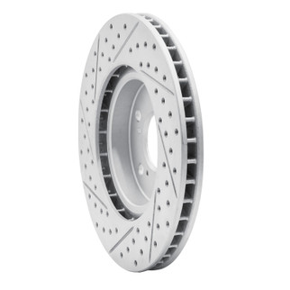 R1 05-12 Acura Rl Front Right Drilled & Slotted Geo-Carbon Rotor