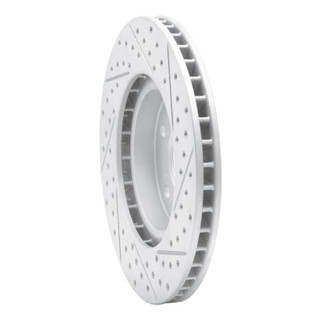 R1 05-12 Acura Rl Front Left Drilled & Slotted Geo-Carbon Rotor