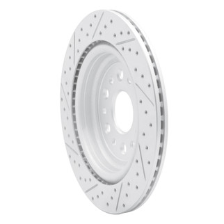 R1 19-25 Ram 1500 Rear Right Drilled & Slotted Geo-Carbon Rotor