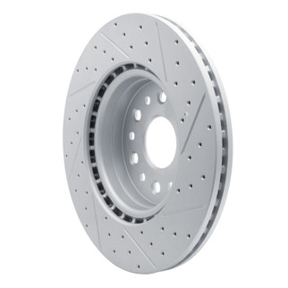 R1 19-25 Ram 1500 Front Left Drilled & Slotted Geo-Carbon Rotor