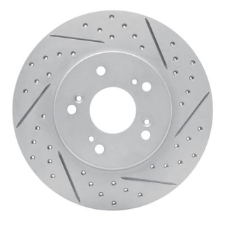 R1 91-96 Acura Nsx Rear Right Drilled & Slotted Geo-Carbon Rotor