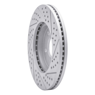 R1 03-11 Ford Crown Victoria Front Left Drilled & Slotted Geo-Carbon Rotor