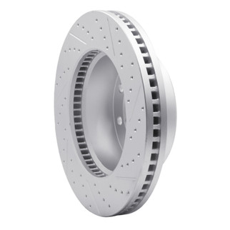 R1 09-25 Dodge Ram 3500 Front Left Drilled & Slotted Geo-Carbon Rotor