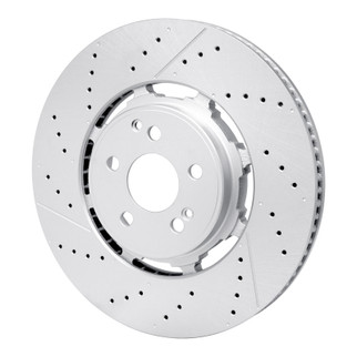 DFC 21-25 Mercedes-Benz Gle63 AMG S SUV Rear Drilled & Slotted Hi-Carbon Alloy GEOMET Coated Rotor