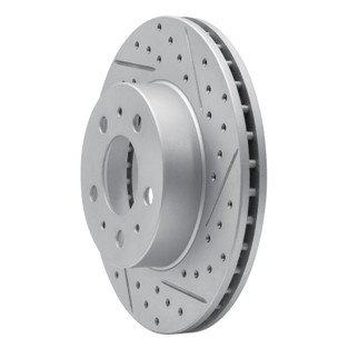 R1 95-97 Ford Crown Victoria Front Right Drilled & Slotted Geo-Carbon Rotor