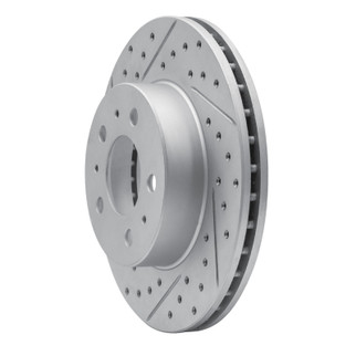 R1 95-97 Ford Crown Victoria Front Left Drilled & Slotted Geo-Carbon Rotor