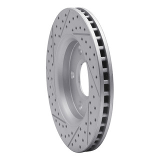 R1 08-16 Chrysler Town & Country Front Right Drilled & Slotted Geo-Carbon Rotor