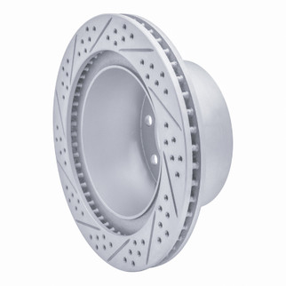 R1 03-08 Dodge Ram 1500 Pickup Rear Right Drilled & Slotted Geo-Carbon Rotor