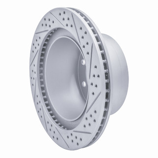 R1 03-08 Dodge Ram 4000 (Mexico) Rear Left Drilled & Slotted Geo-Carbon Rotor
