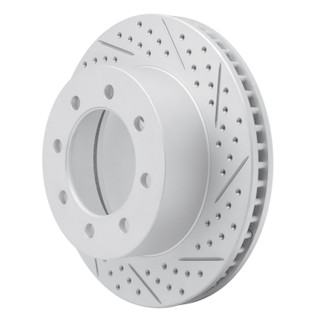 R1 03-08 Dodge Ram 3500 Front Right Drilled & Slotted Geo-Carbon Rotor