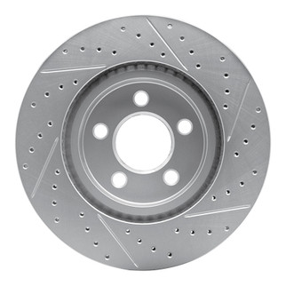R1 00-01 Dodge Ram 1500 Pickup Front Left Drilled & Slotted Geo-Carbon Rotor