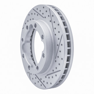 R1 92-00 Chevrolet K3500 Front Right Drilled & Slotted Geo-Carbon Rotor