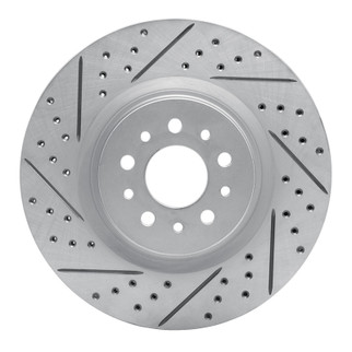 R1 15-22 Ram Promaster City Front Left Drilled & Slotted Geo-Carbon Rotor