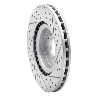 R1 15-22 Ram Promaster City Front Left Drilled & Slotted Geo-Carbon Rotor