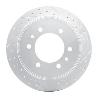 R1 06-10 Hummer H3T Rear Right Drilled & Slotted Geo-Carbon Rotor