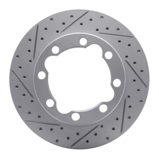 R1 88-00 Chevrolet Suburban 1500 Front Left Drilled & Slotted Geo-Carbon Rotor