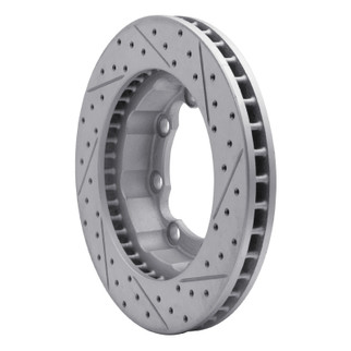 R1 88-00 Chevrolet Suburban 1500 Front Left Drilled & Slotted Geo-Carbon Rotor