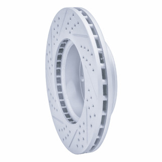 R1 06-25 American Coach Patriot Front Right Drilled & Slotted Geo-Carbon Rotor