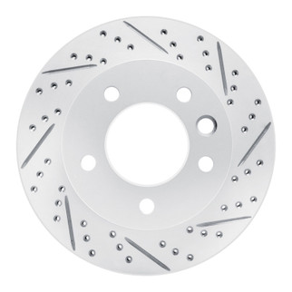 R1 02-06 Dodge Sprinter 3500 Front Right Drilled & Slotted Geo-Carbon Rotor