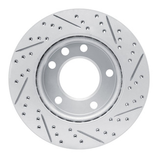 R1 02-06 Dodge Sprinter 3500 Front Left Drilled & Slotted Geo-Carbon Rotor