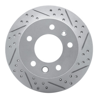 R1 02-06 Dodge Sprinter 2500 Front Right Drilled & Slotted Geo-Carbon Rotor