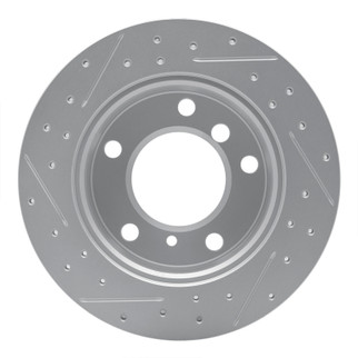 R1 02-18 Dodge Sprinter 3500 Rear Right Drilled & Slotted Geo-Carbon Rotor