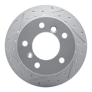 R1 02-18 Dodge Sprinter 3500 Rear Left Drilled & Slotted Geo-Carbon Rotor