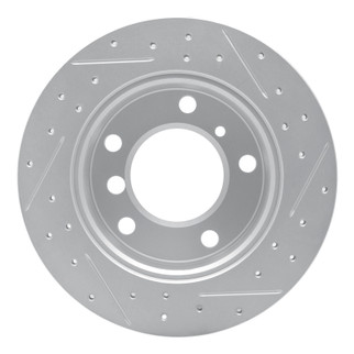 R1 02-18 Dodge Sprinter 3500 Rear Left Drilled & Slotted Geo-Carbon Rotor