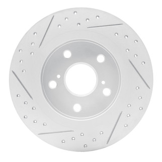 R1 11-16 Scion Tc Rear Right Drilled & Slotted Geo-Carbon Rotor