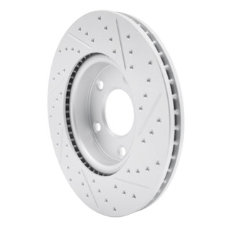 R1 19-25 Mazda 3 Front Left Drilled & Slotted Geo-Carbon Rotor