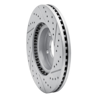 R1 13-19 Mazda 6 Front Left Drilled & Slotted Geo-Carbon Rotor