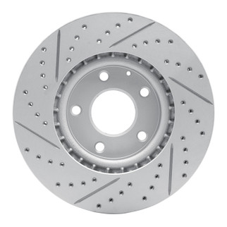 R1 13-19 Mazda Cx-5 Front Right Drilled & Slotted Geo-Carbon Rotor
