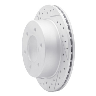 R1 19-25 Ford Bronco Rear Left Drilled & Slotted Geo-Carbon Rotor