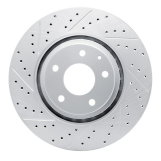 R1 16-25 Mazda Cx-5 Front Left Drilled & Slotted Geo-Carbon Rotor